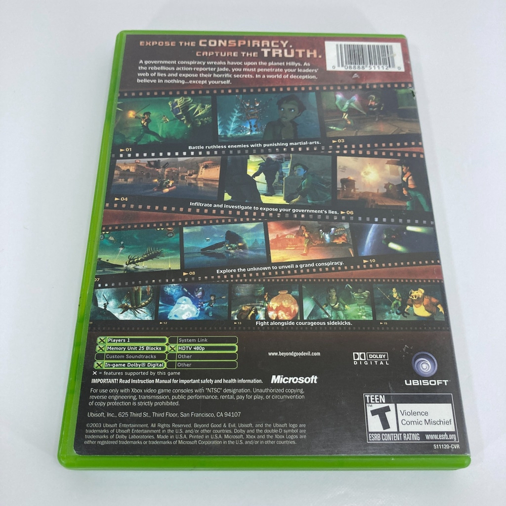 Beyond Good and Evil (Original Xbox) CIB Complete w/ Manual - Tested and Working - Picture 2 of 6